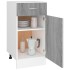 Armario bajo cocina madera ingeniería gris Sonoma 40x46x81,5