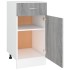 Armario bajo cocina madera ingeniería gris Sonoma 40x46x81,5