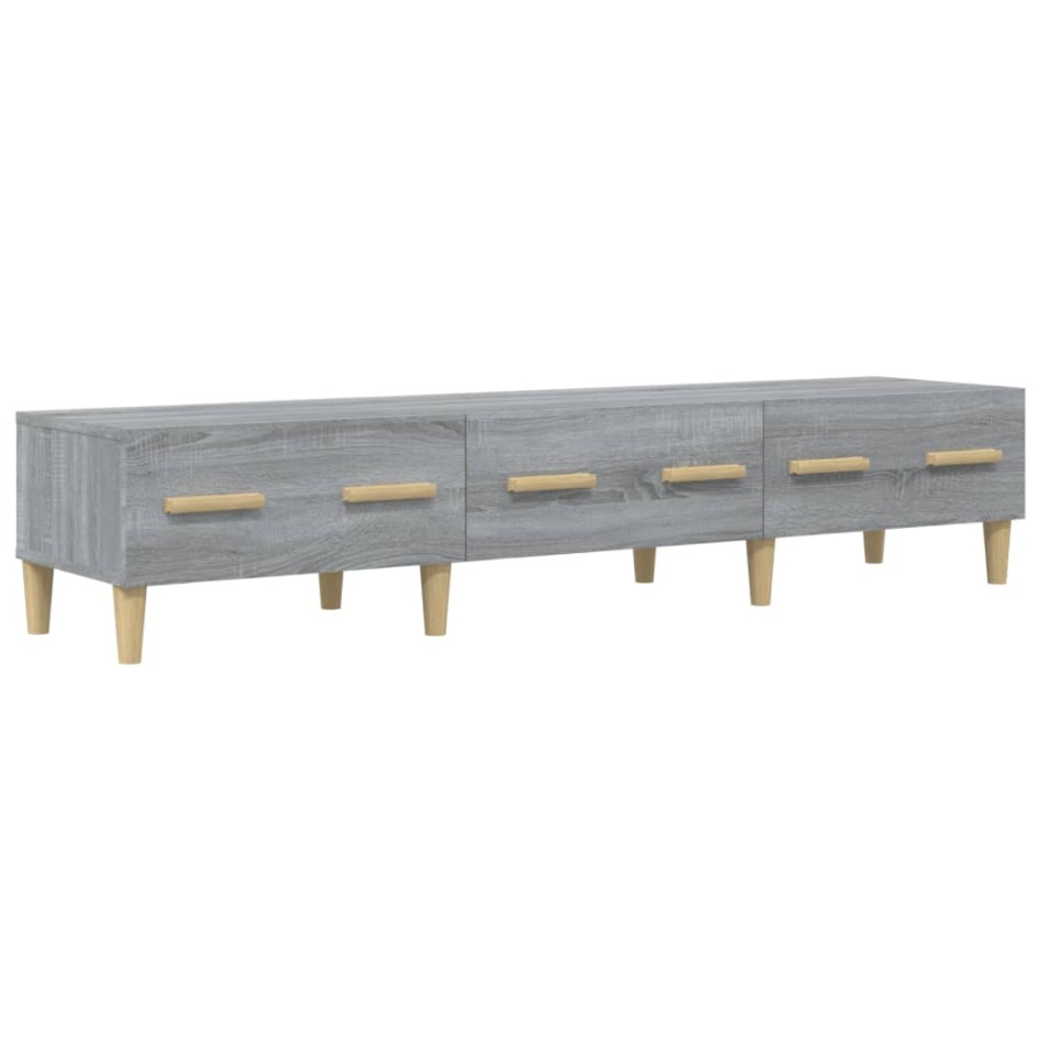 Mueble para TV madera contrachapada gris Sonoma 150x34,5x30