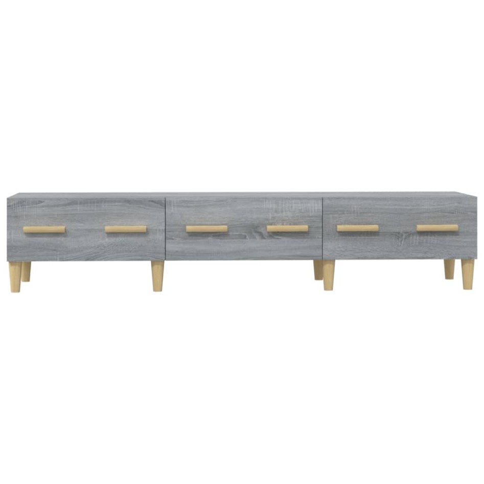 Mueble para TV madera contrachapada gris Sonoma 150x34,5x30