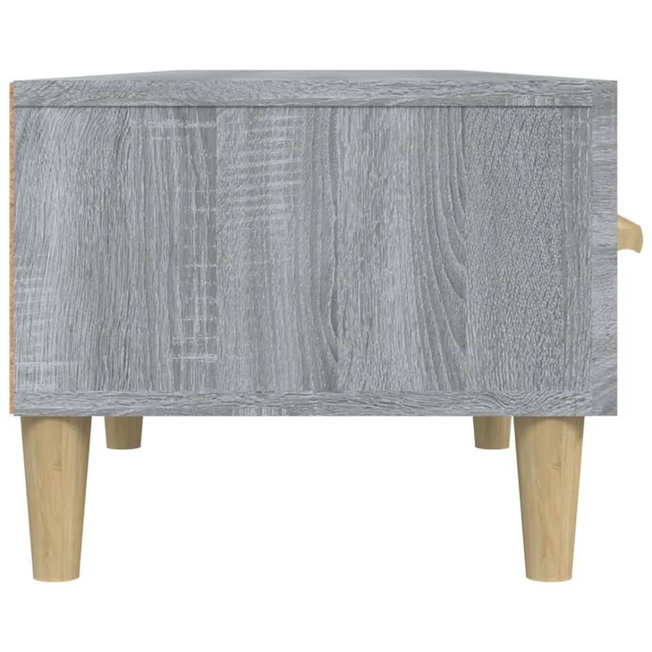 Mueble para TV madera contrachapada gris Sonoma 150x34,5x30