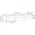 Mueble para TV madera contrachapada gris Sonoma 150x34,5x30