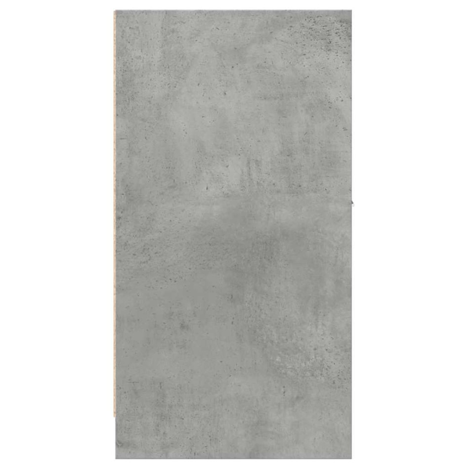 Armario botiquín madera ingeniería gris hormigón 40x41x77,5