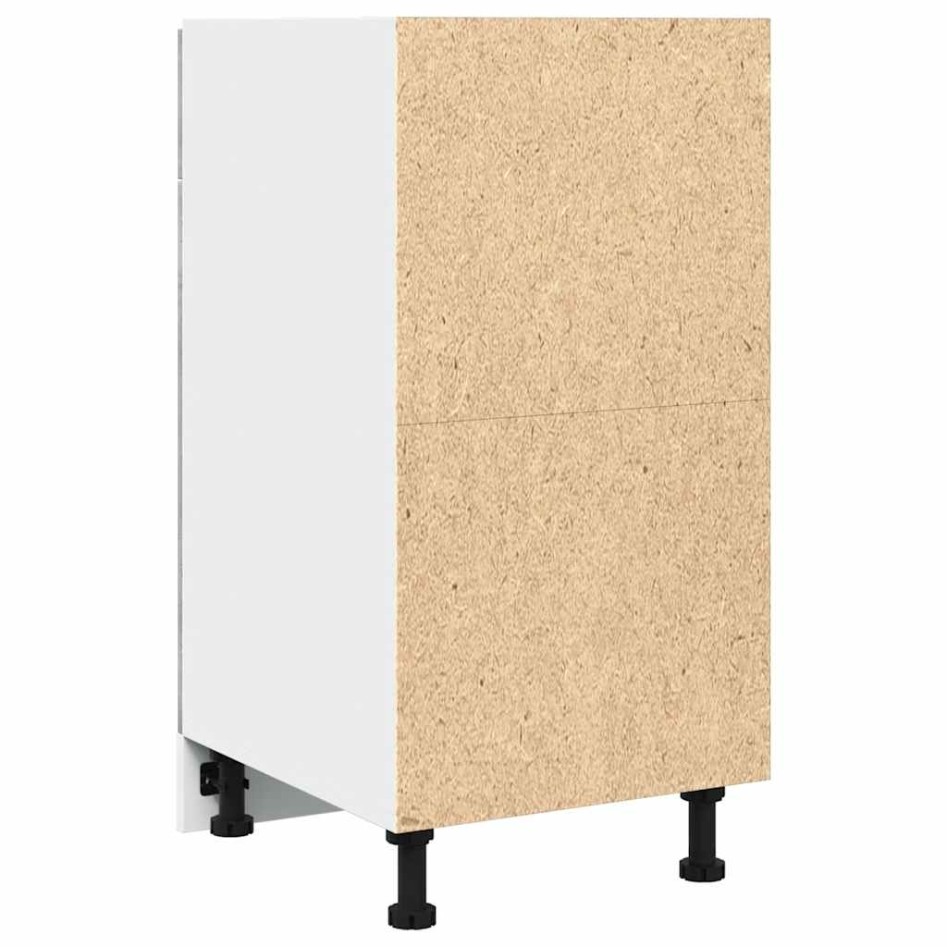 Armario inferior cajón contrachapada gris hormigón