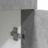 Armario inferior cajón contrachapada gris hormigón
