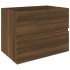 Mueble de lavabo madera de ingeniería roble marrón