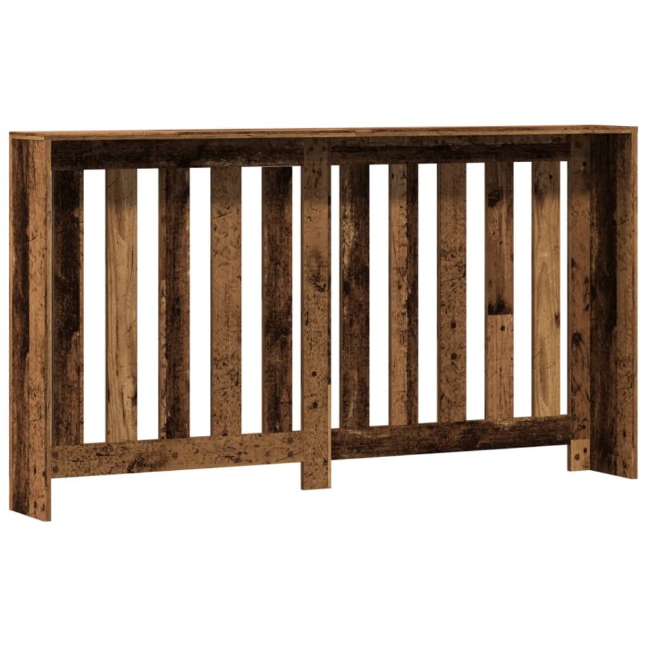 Cubierta de radiador madera color envejecido 149x20x82