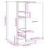 Armario botiquín madera ingeniería roble Sonoma 40x41x77,5