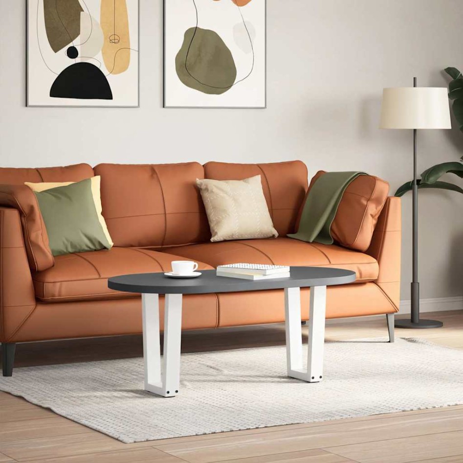 Patas para mesa de comedor en forma de V 2 uds blanco