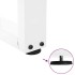 Patas para mesa de comedor en forma de V 2 uds blanco
