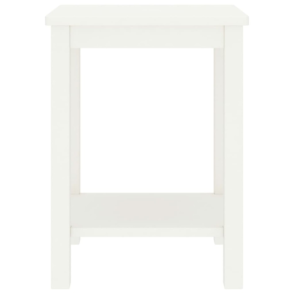 Mesita de noche madera maciza de pino blanco 35x30x47