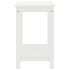 Mesita de noche madera maciza de pino blanco 35x30x47