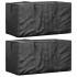 Bolsas para cojines jardín 2 uds polietileno negro 150x75x75