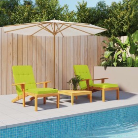 Cojines para tumbona 2 uds tela Oxford verde