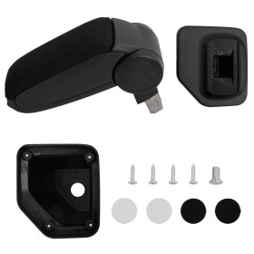 Reposabrazos para coche ABS negro 15x32x(40-52)