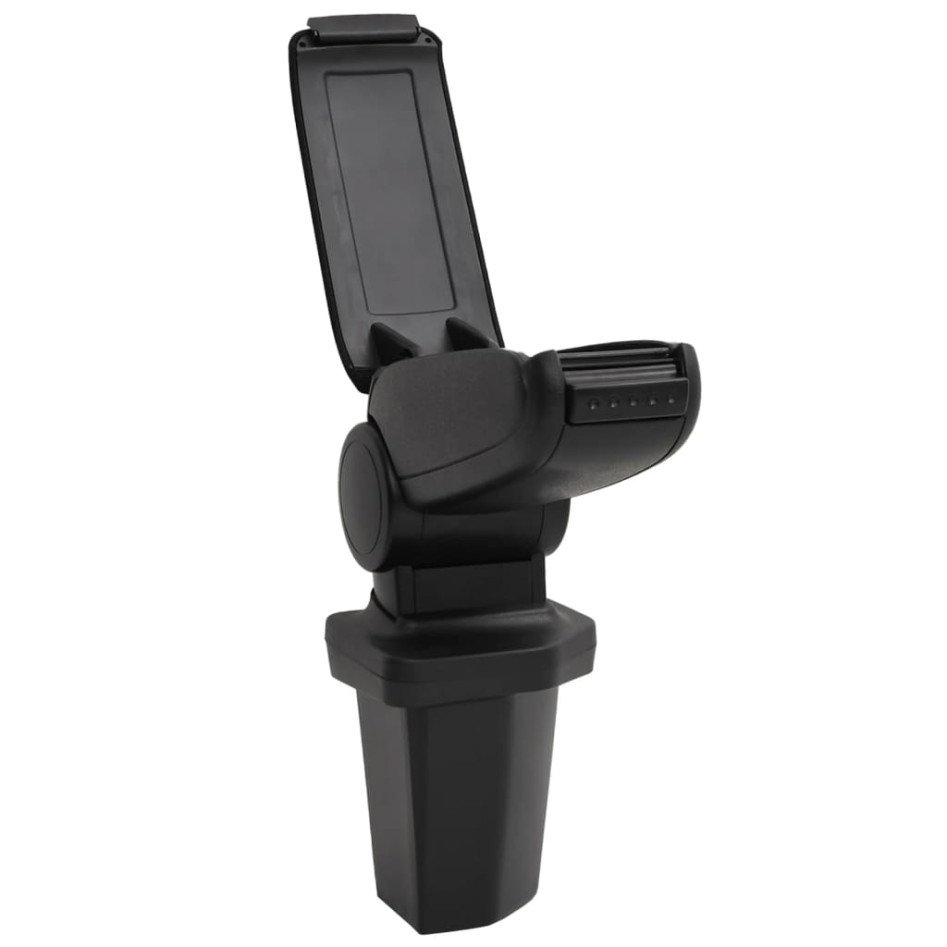 Reposabrazos para coche ABS negro 15x32x(40-52)