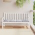 Cojín de banco de jardín tela Oxford a cuadros gris 150x50x3