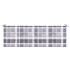 Cojín de banco de jardín tela Oxford a cuadros gris 150x50x3