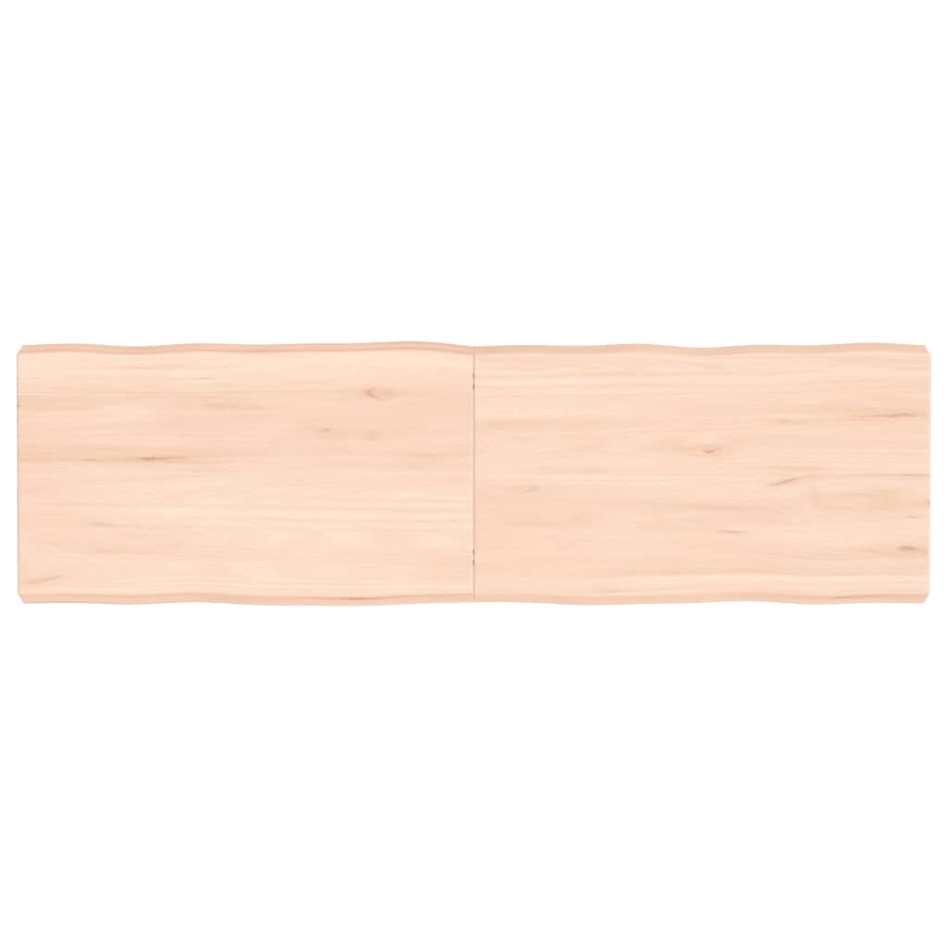 Tablero de mesa madera maciza borde natural 140x40x(2-6)