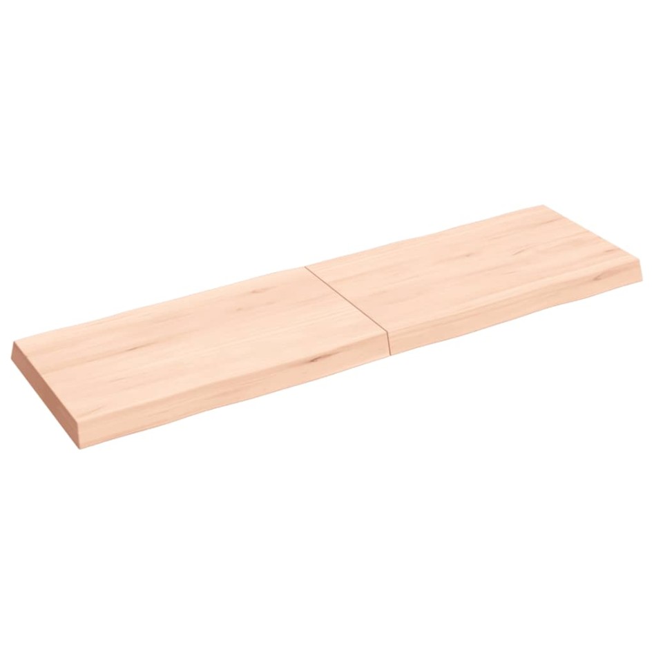 Tablero de mesa madera maciza borde natural 140x40x(2-6)