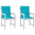 Cojines para silla con respaldo bajo 2 uds tela