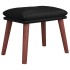 Reposapiés cuero sintético negro 45x29,5x35