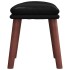 Reposapiés cuero sintético negro 45x29,5x35