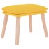 Reposapiés de tela amarillo mostaza 45x29,5x35