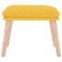 Reposapiés de tela amarillo mostaza 45x29,5x35