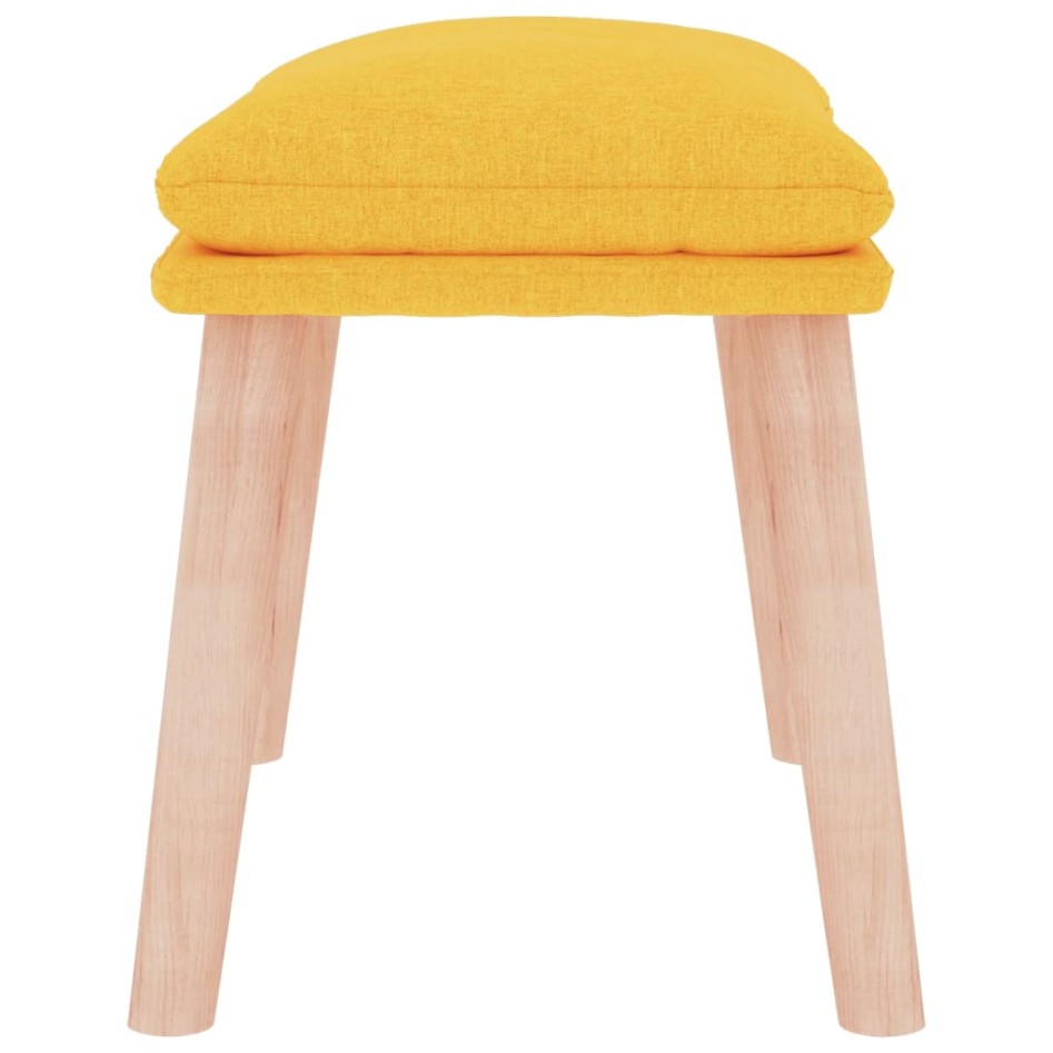 Reposapiés de tela amarillo mostaza 45x29,5x35