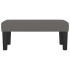 Banco de cuero sintético gris 70x30x30