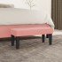 Banco de terciopelo rosa 70x30x30
