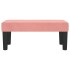 Banco de terciopelo rosa 70x30x30