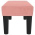 Banco de terciopelo rosa 70x30x30