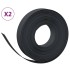 Borduras de jardín 2 uds polietileno negro 10 m 10