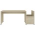 Mesa de centro madera contrachapada color roble 90x45x35