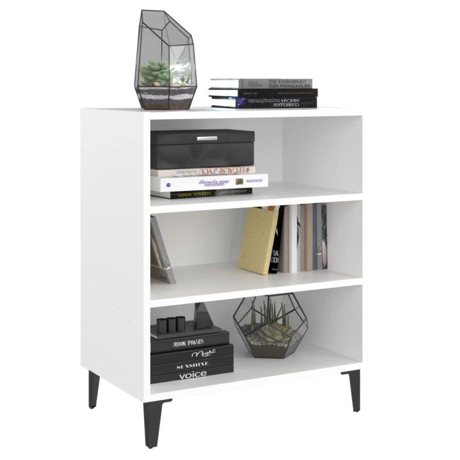 Aparador de madera contrachapada blanco 57x35x70