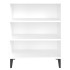 Aparador de madera contrachapada blanco 57x35x70