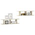 Estantes de pared 2 uds contrachapada roble Sonoma 75x18x20