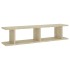 Estantes de pared 2 uds contrachapado roble Sonoma 90x18x20