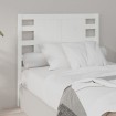 Cabecero madera maciza de pino blanco 81x4x100 cm