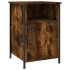 Mesita de noche madera contrachapada roble ahumado 40x42x60