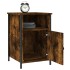 Mesita de noche madera contrachapada roble ahumado 40x42x60