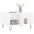 Mesa de centro madera contrachapada blanco brillo 60x50x36,5