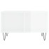 Mesa de centro madera contrachapada blanco brillo 60x50x36,5