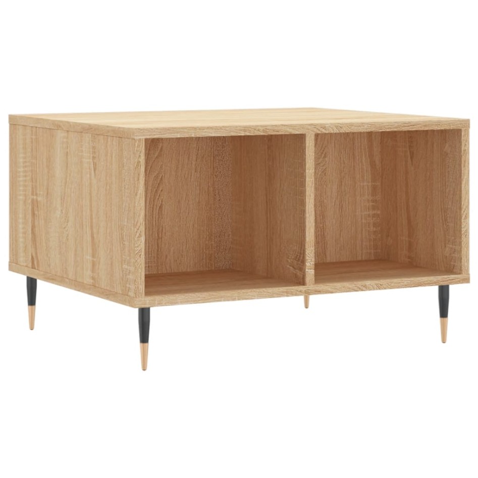 Mesa de centro madera contrachapada roble Sonoma 60x50x36,5