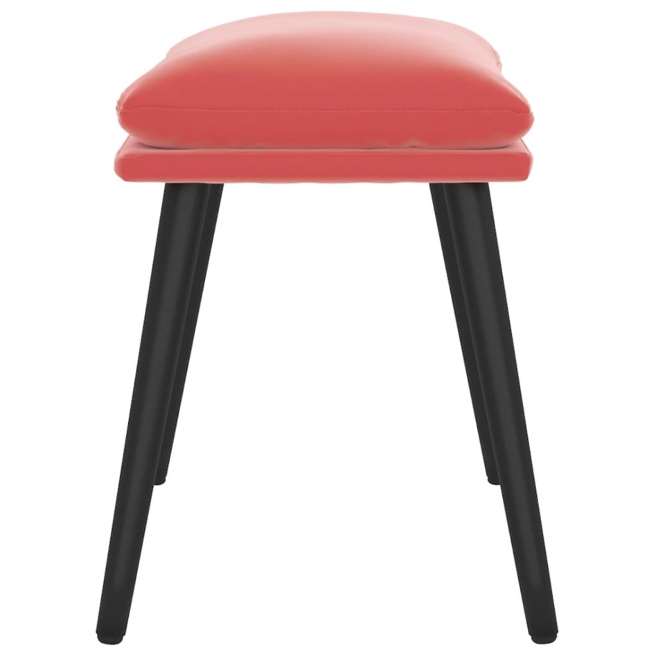 Reposapiés de terciopelo rosa 45x29,5x35