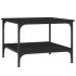 Mesa de centro madera de ingeniería negro 55x55x40