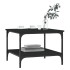 Mesa de centro madera de ingeniería negro 55x55x40