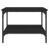 Mesa de centro madera de ingeniería negro 55x55x40